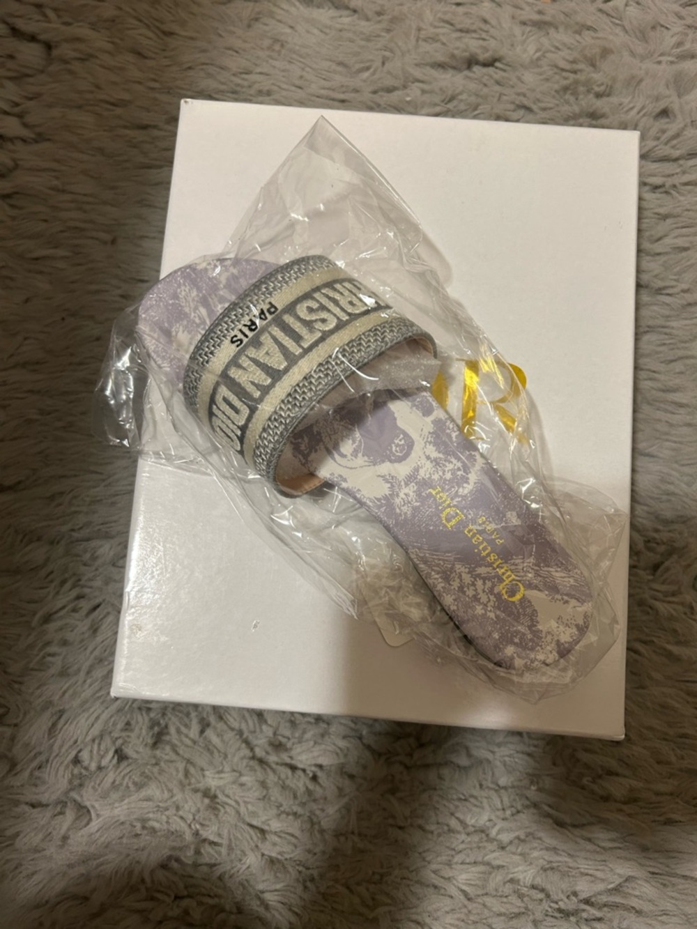 Christian Dior dway slides grey slides #luxury #slides size 36. - Picture 2 of 7